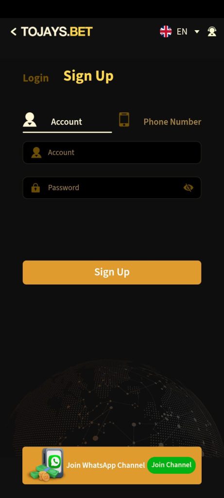 2JBET Signup
